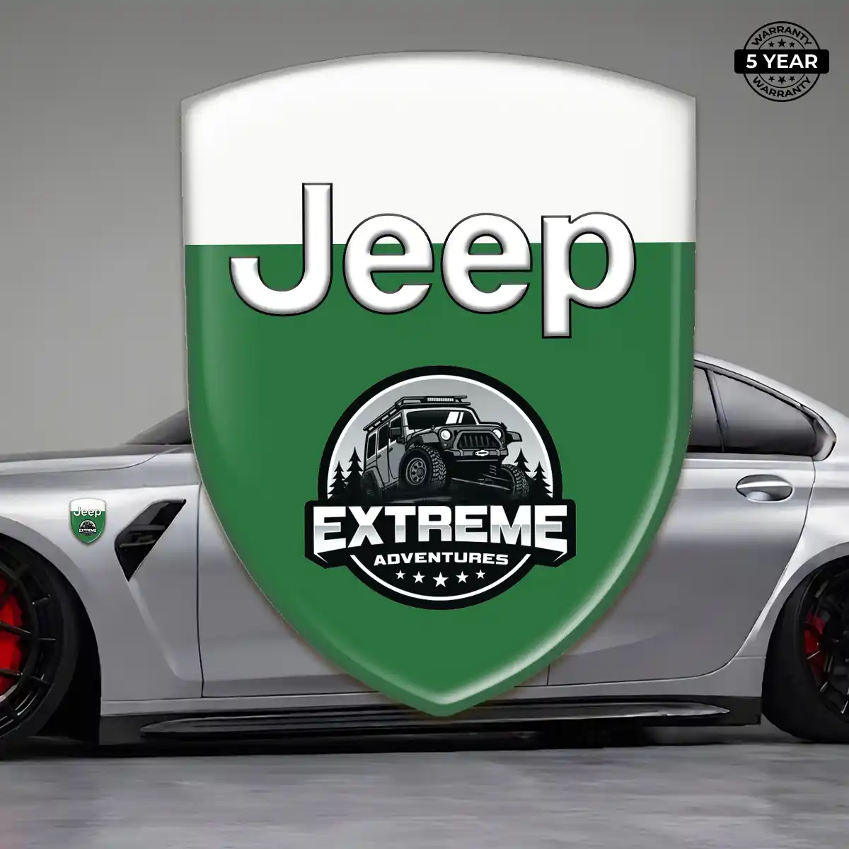 Jeep Emblem Badge Logo Cabin Style
