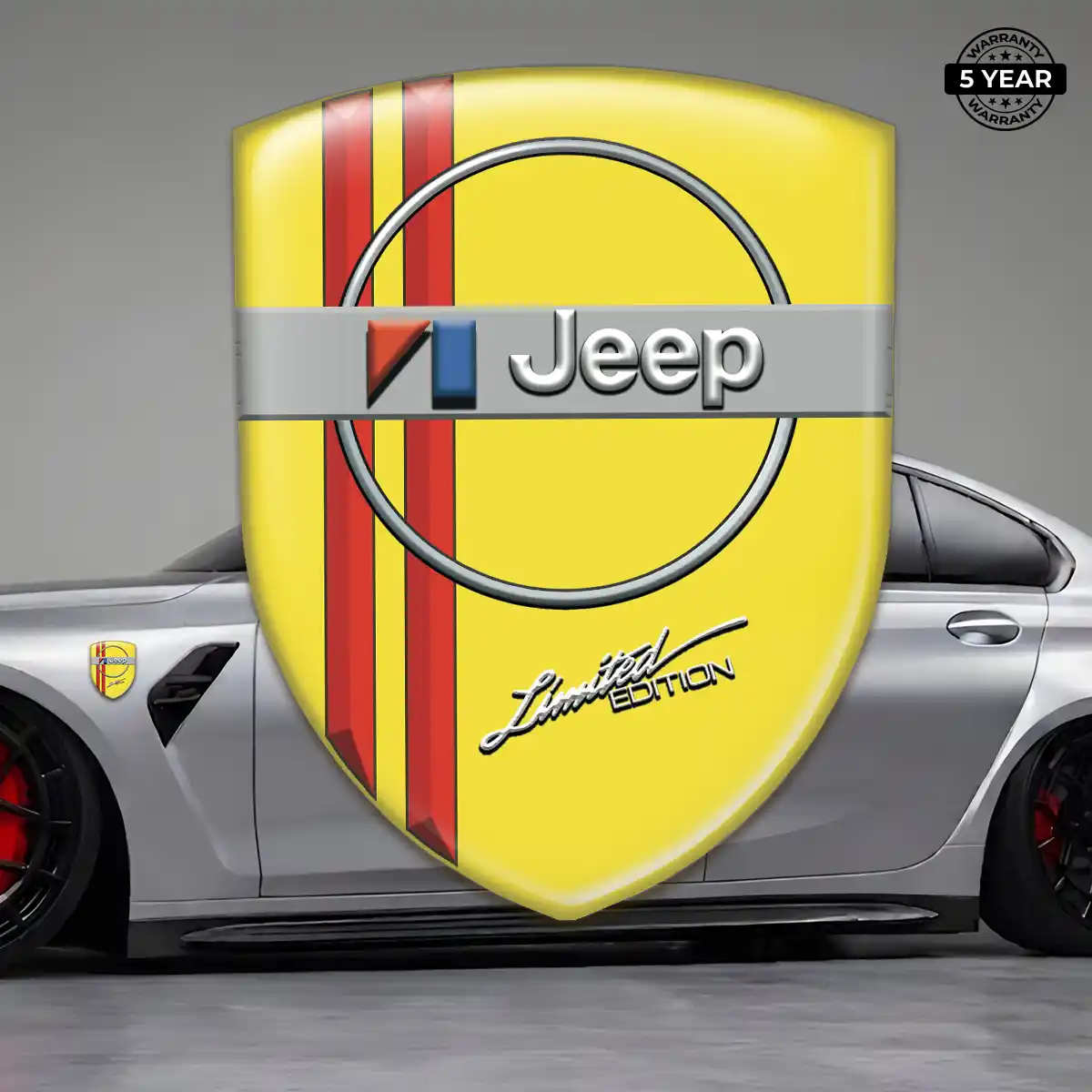 Jeep Emblem Badge Logo Elite Finish