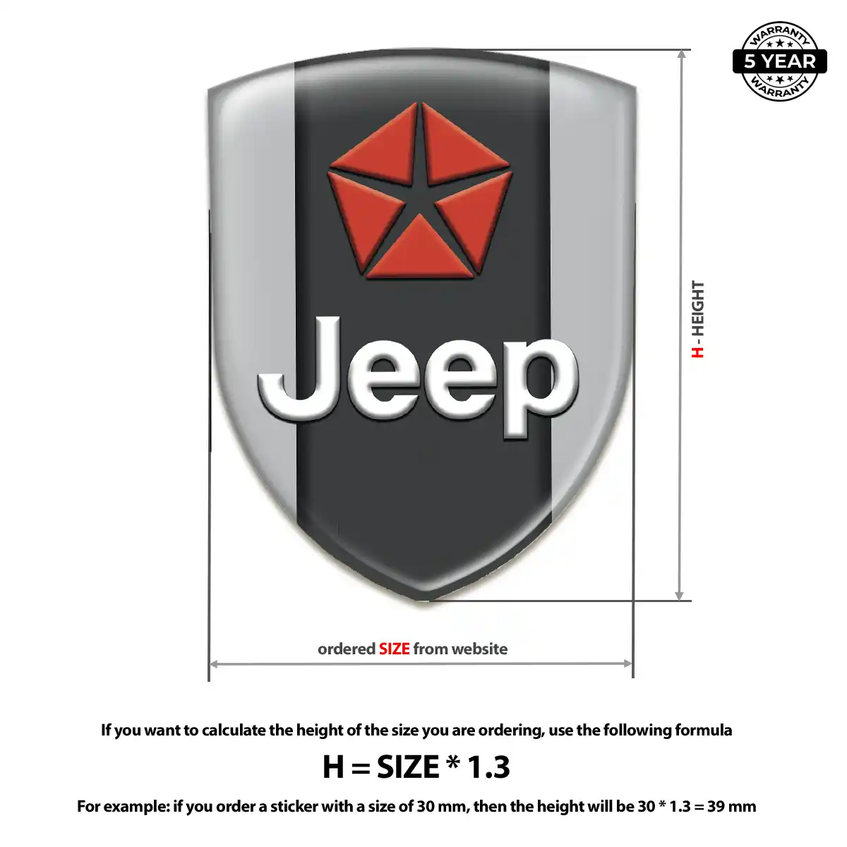 Jeep Emblem Badge Logo Exclusive Series