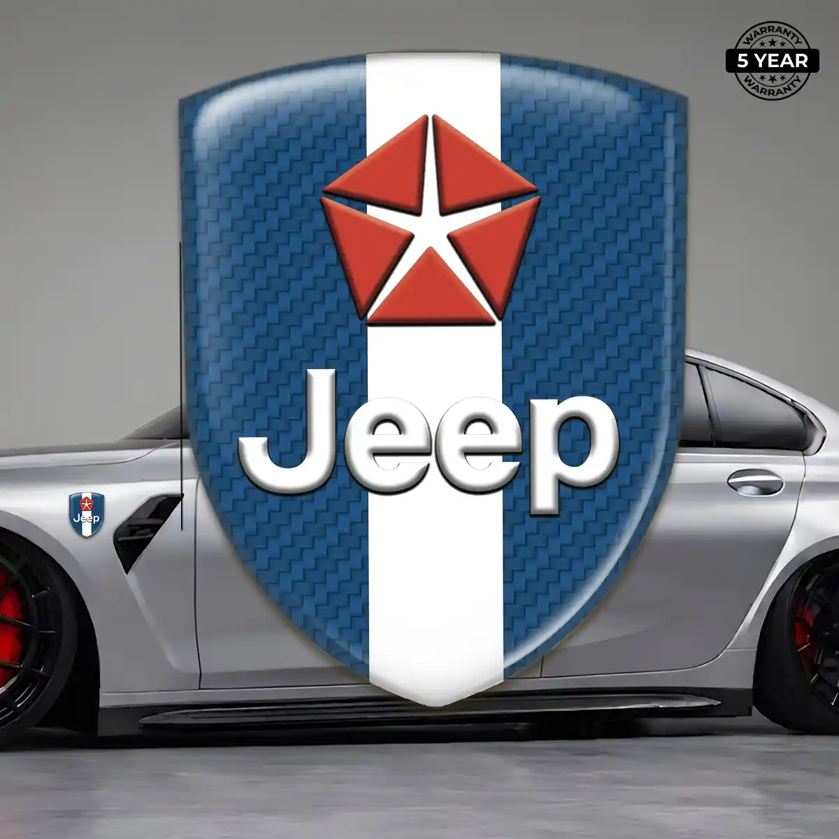 Jeep Emblem Badge Logo Exterior Luxe