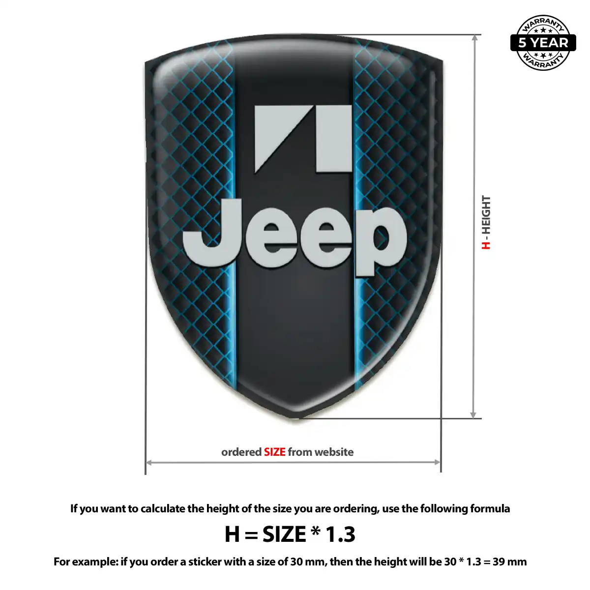 Jeep Emblem Badge Logo Interior Elegance