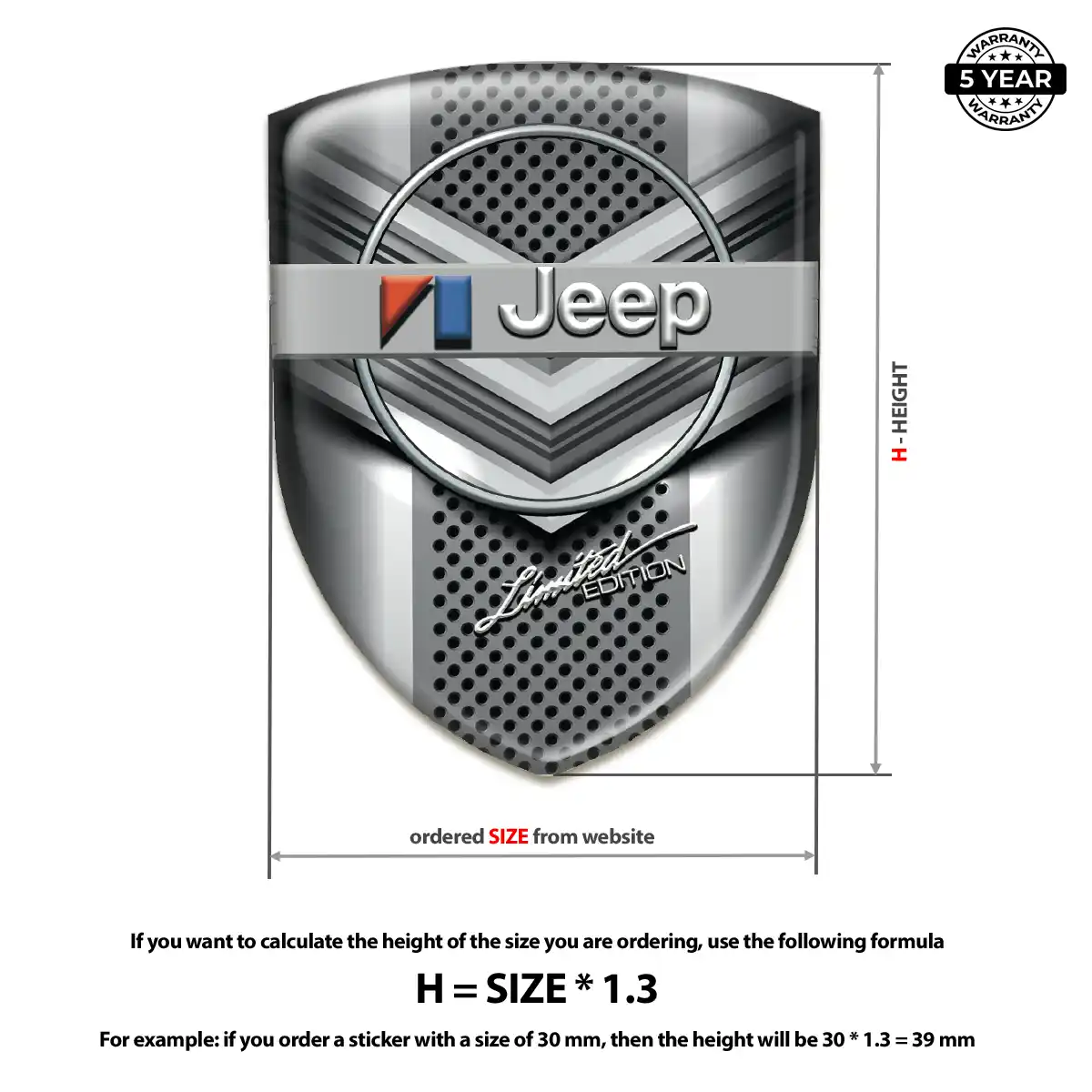Jeep Emblem Badge Logo Interior Luxe