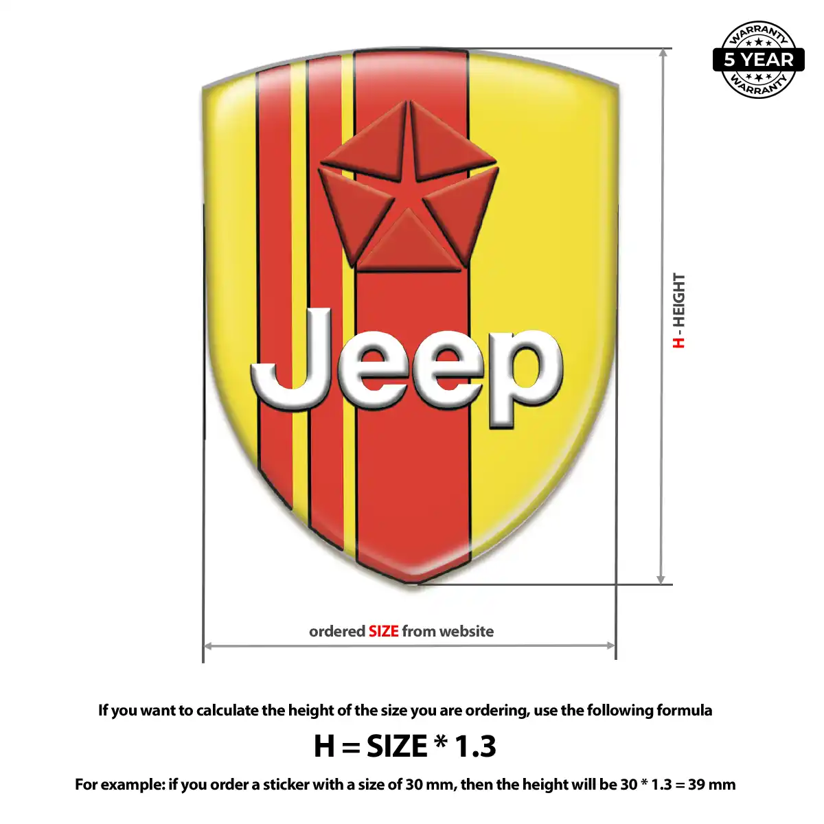 Jeep Emblem Badge Logo Noble Edition