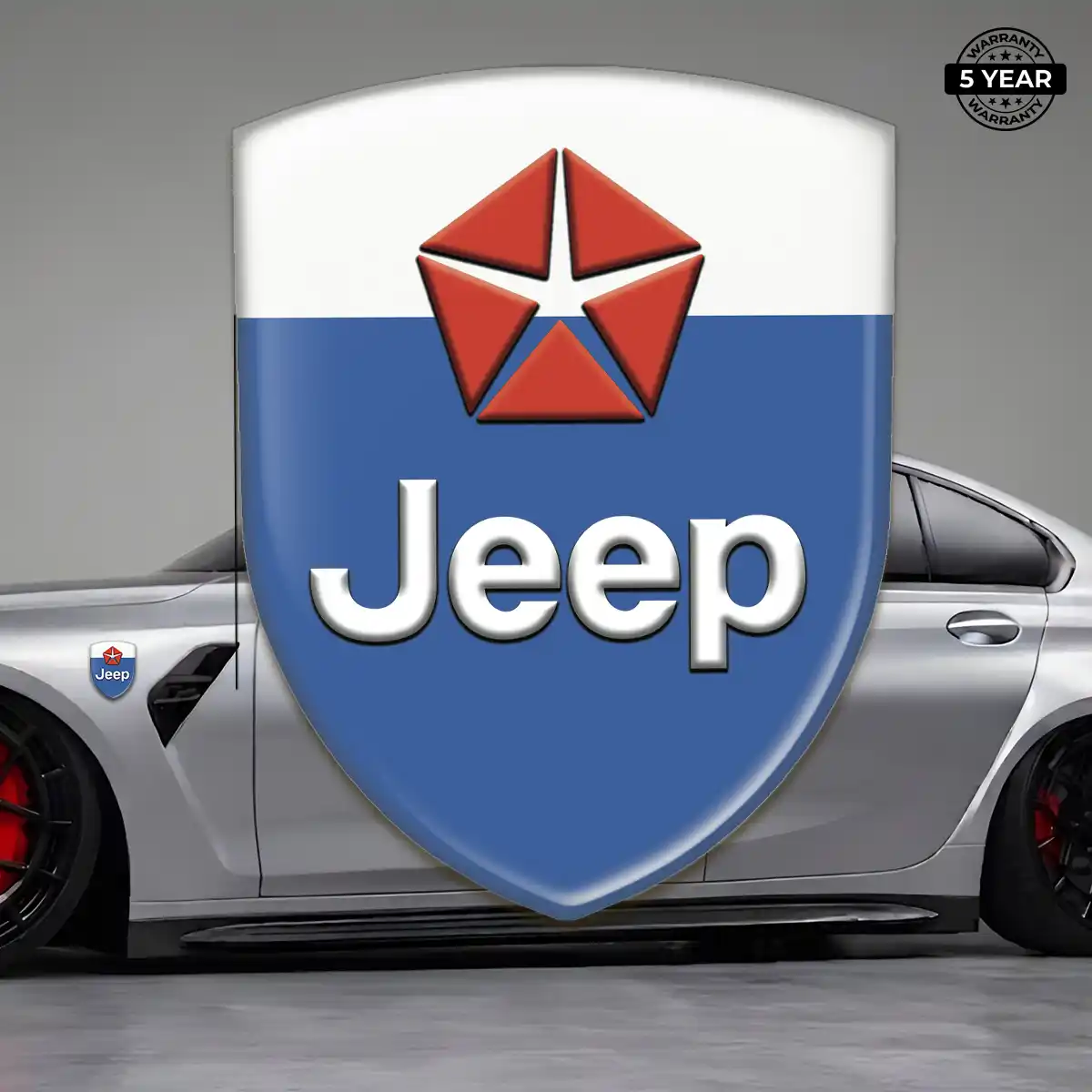 Jeep Emblem Badge Logo Opulent Line