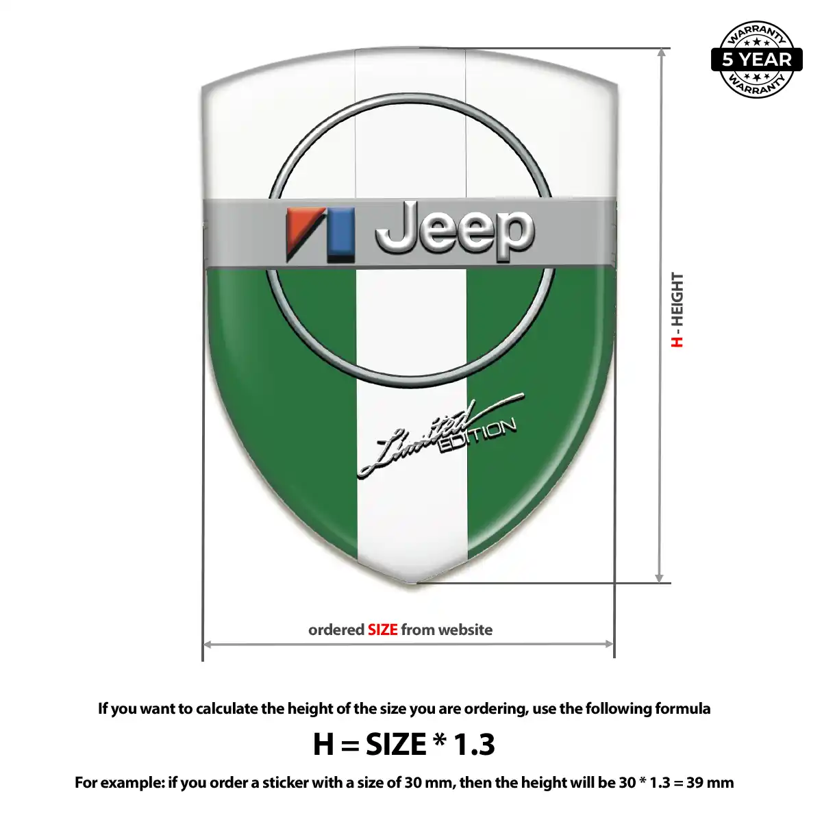 Jeep Emblem Badge Logo Outer Style