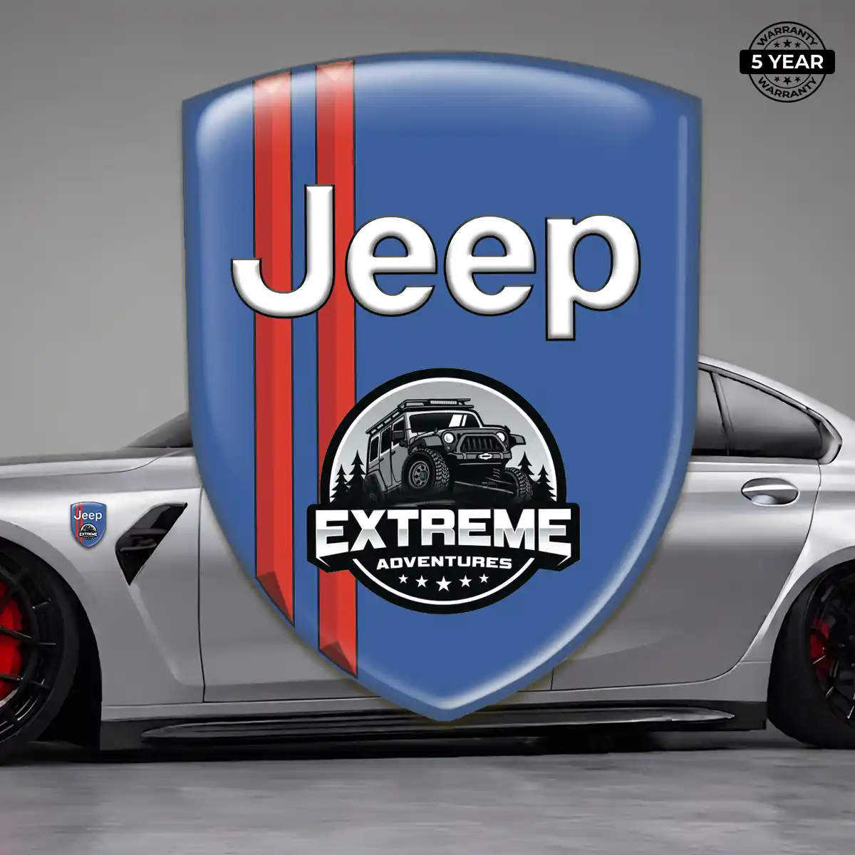 Jeep Emblem Badge Logo Premium Dome