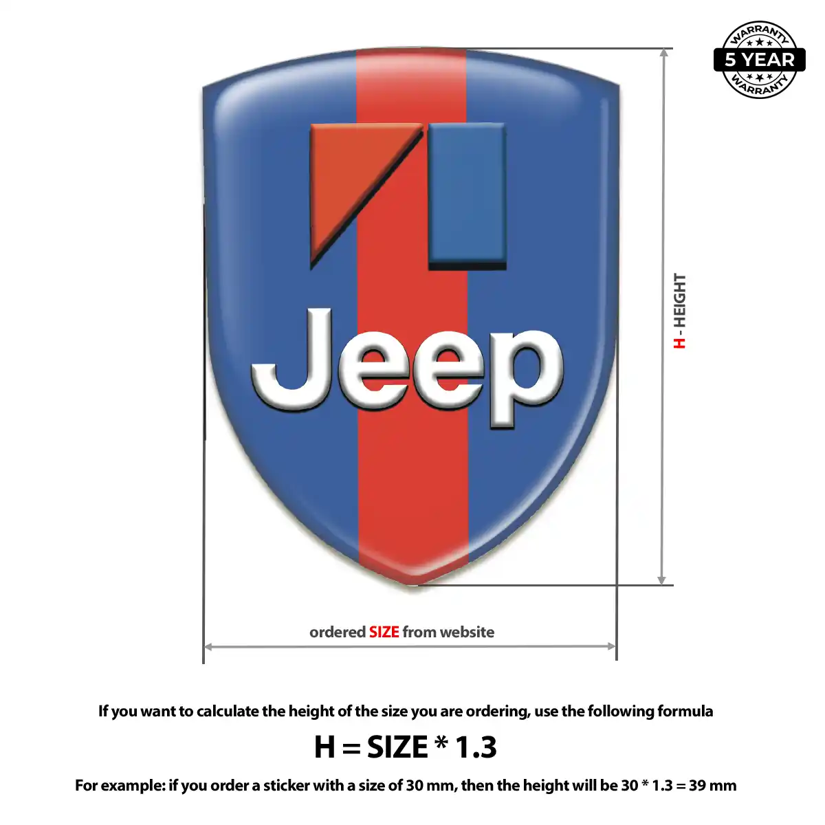 Jeep Emblem Badge Logo Prime Quality