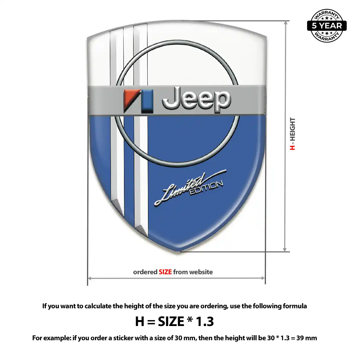 Jeep Emblem Badge Logo Refined Design