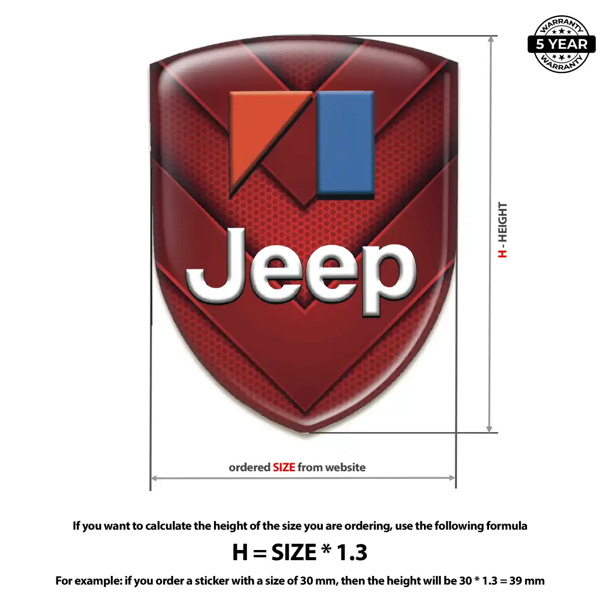 Jeep Emblem Badge Logo Signature Grade