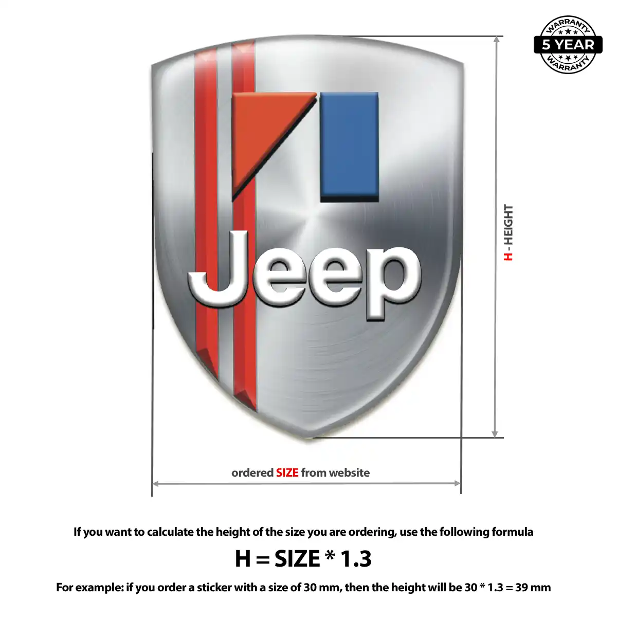 Jeep Emblem Badge Logo Sleek Style