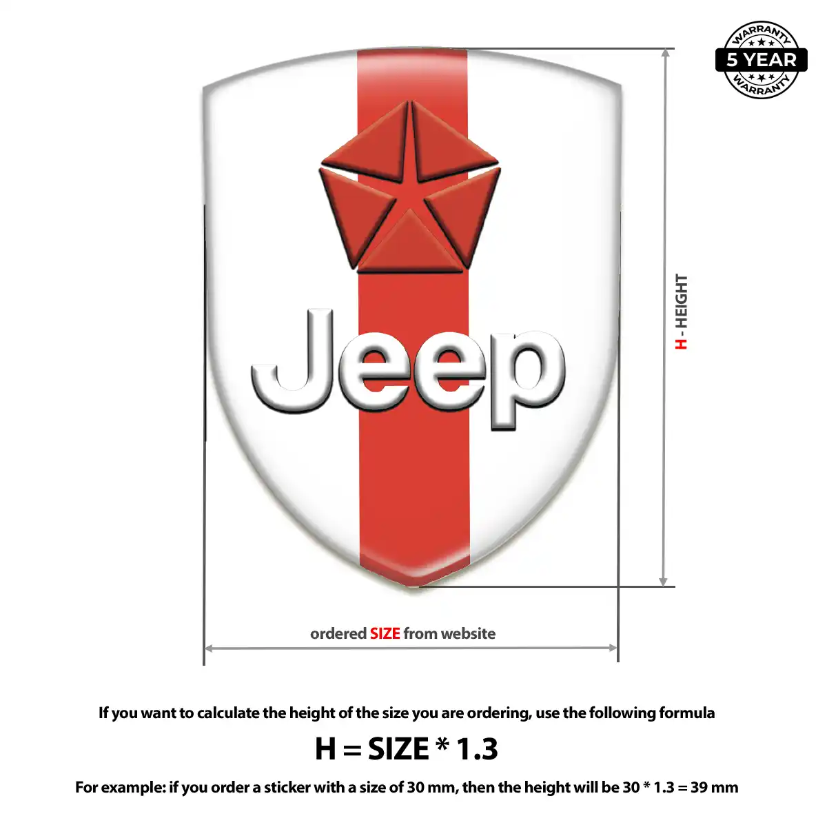 Jeep Emblem Badge Prime Quality