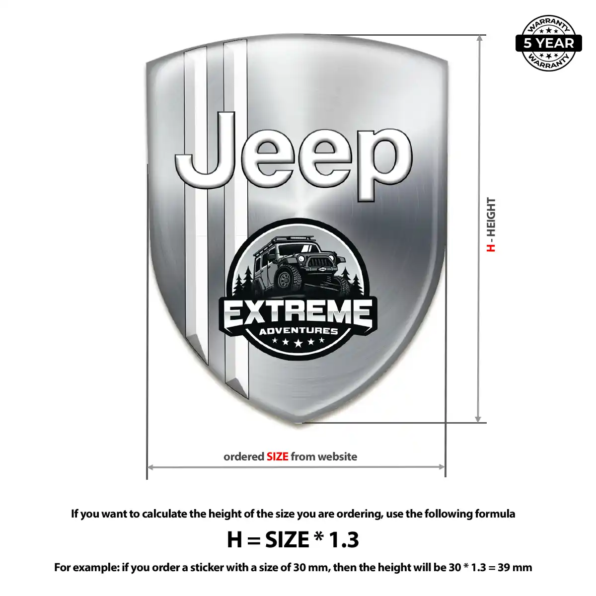 Jeep Emblem Badge Refined Design