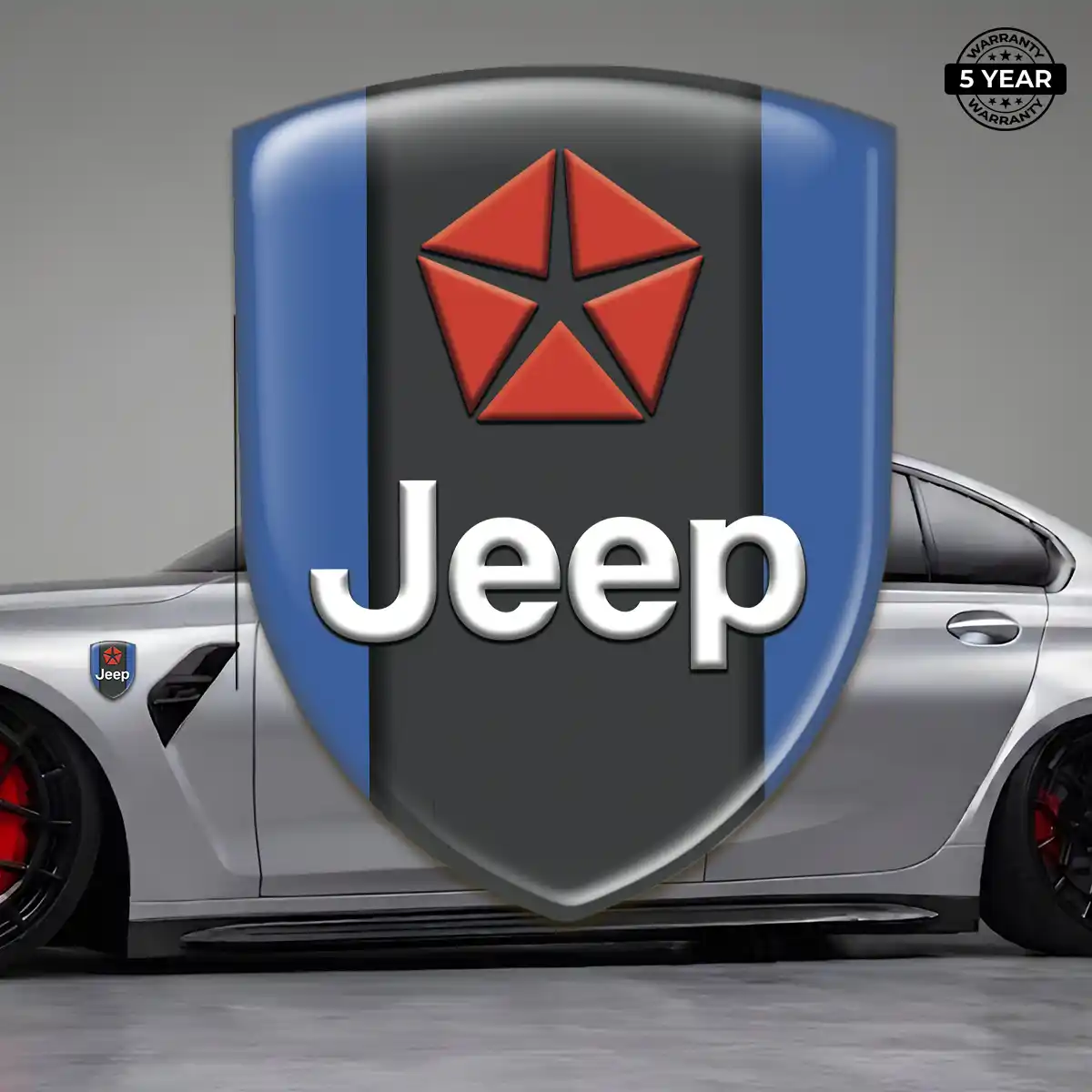 Jeep Emblem Badge Resin Luxe
