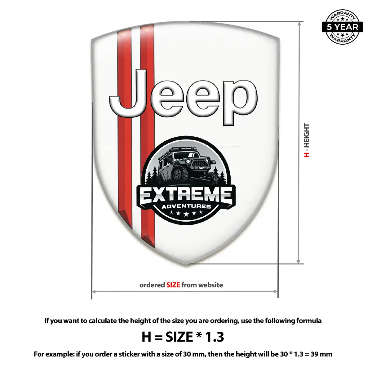 Jeep Emblem Badge Sleek Style