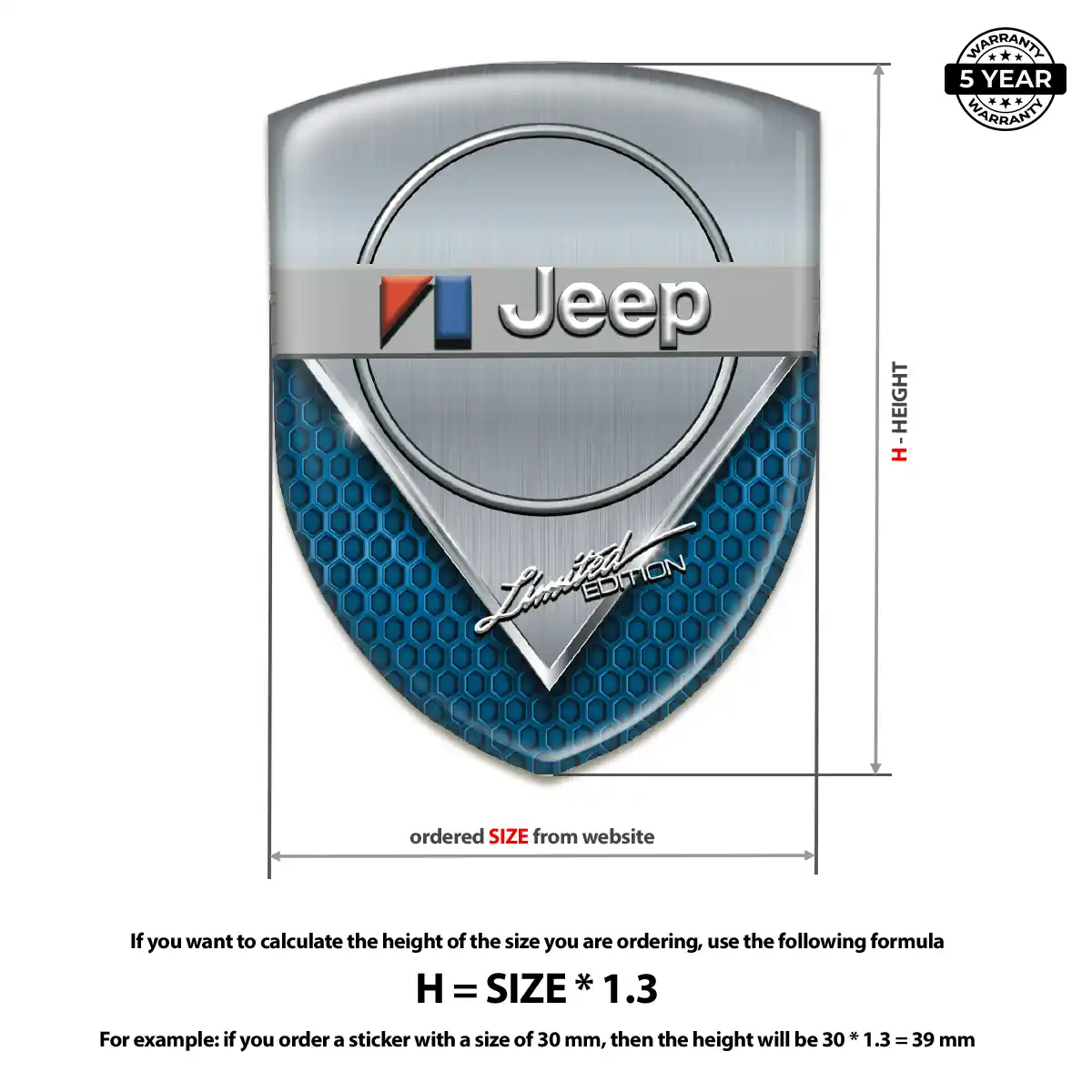 Jeep Emblem Badge Superior Craft