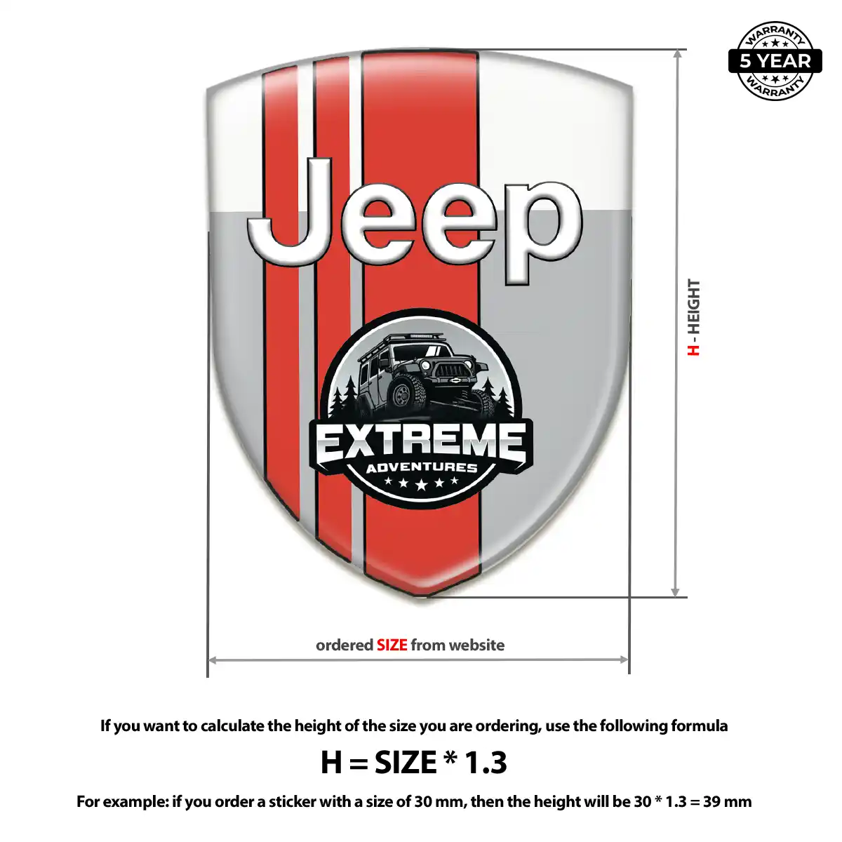 Jeep Emblem Crest Cabin Style