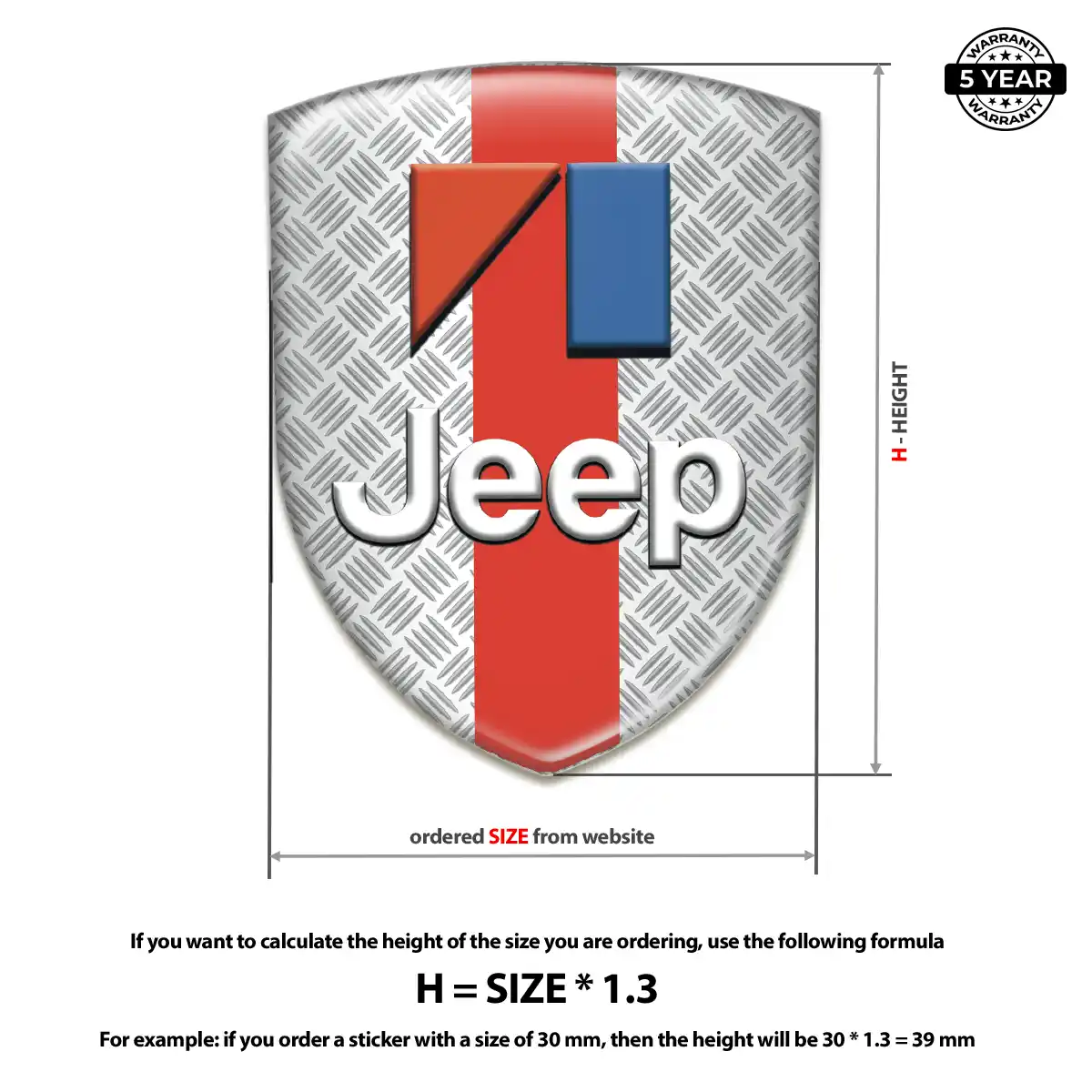 Jeep Emblem Crest Deluxe Edition