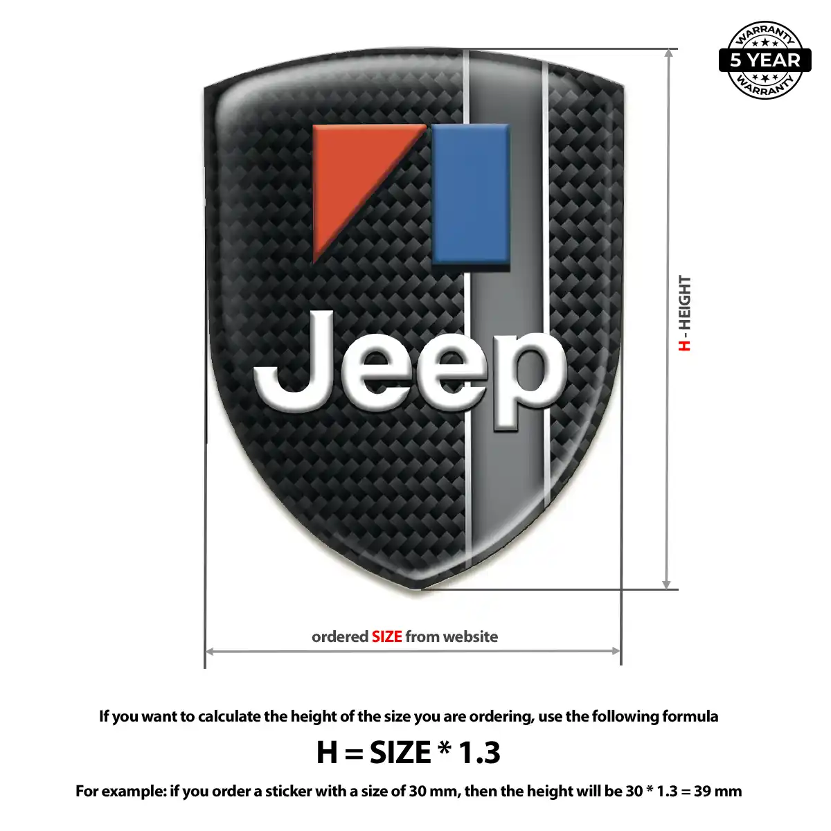 Jeep Emblem Crest Noble Edition