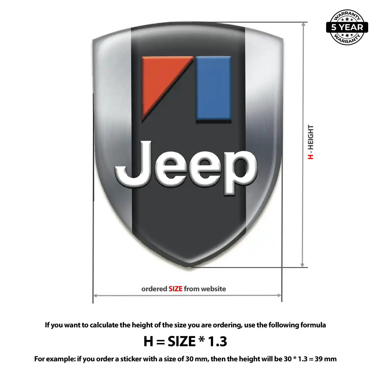 Jeep Emblem Crest Opulent Line