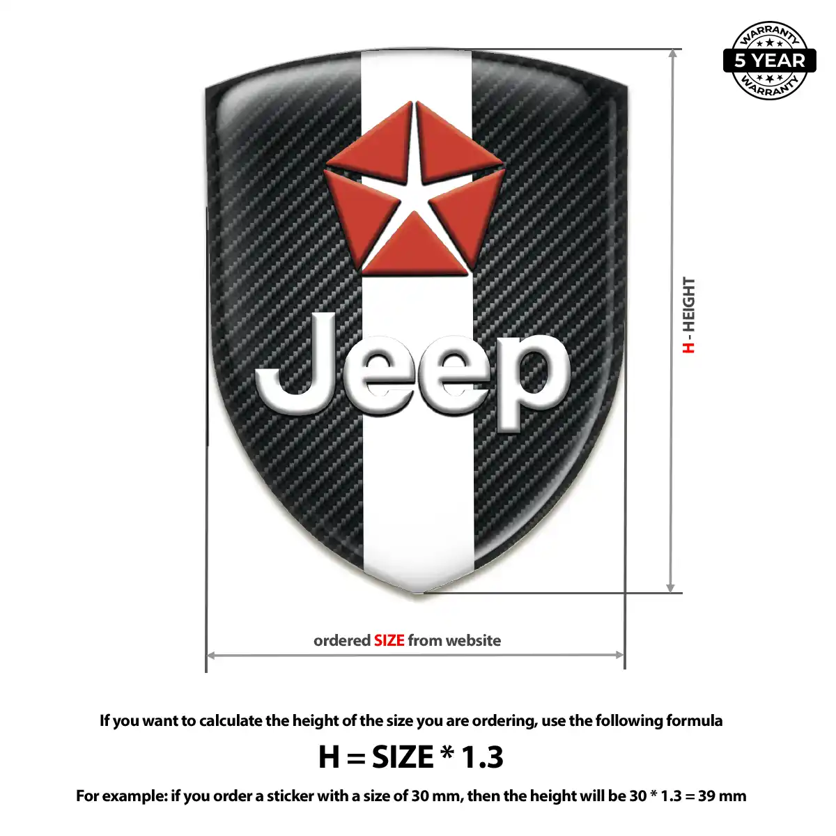 Jeep Emblem Crest Prestige Line