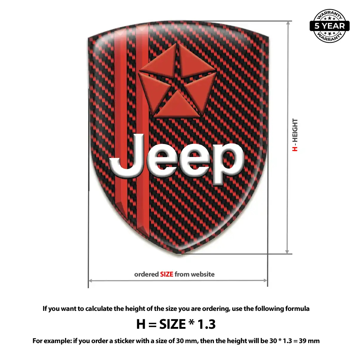 Jeep Emblem Crest Prime Quality