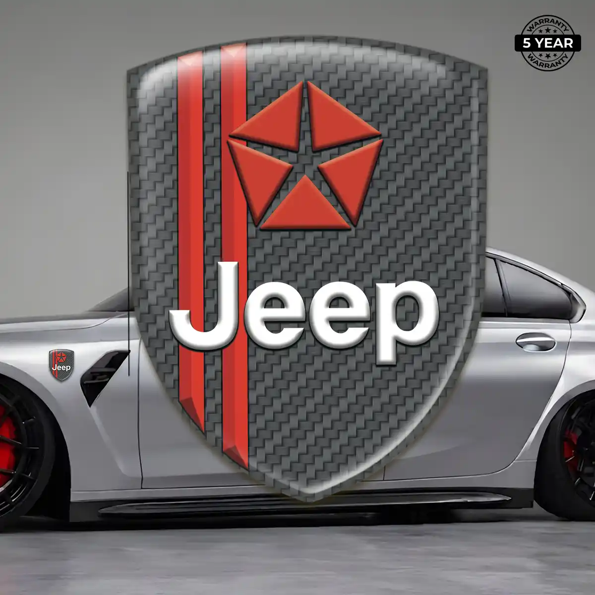 Jeep Emblem Crest Resin Luxe
