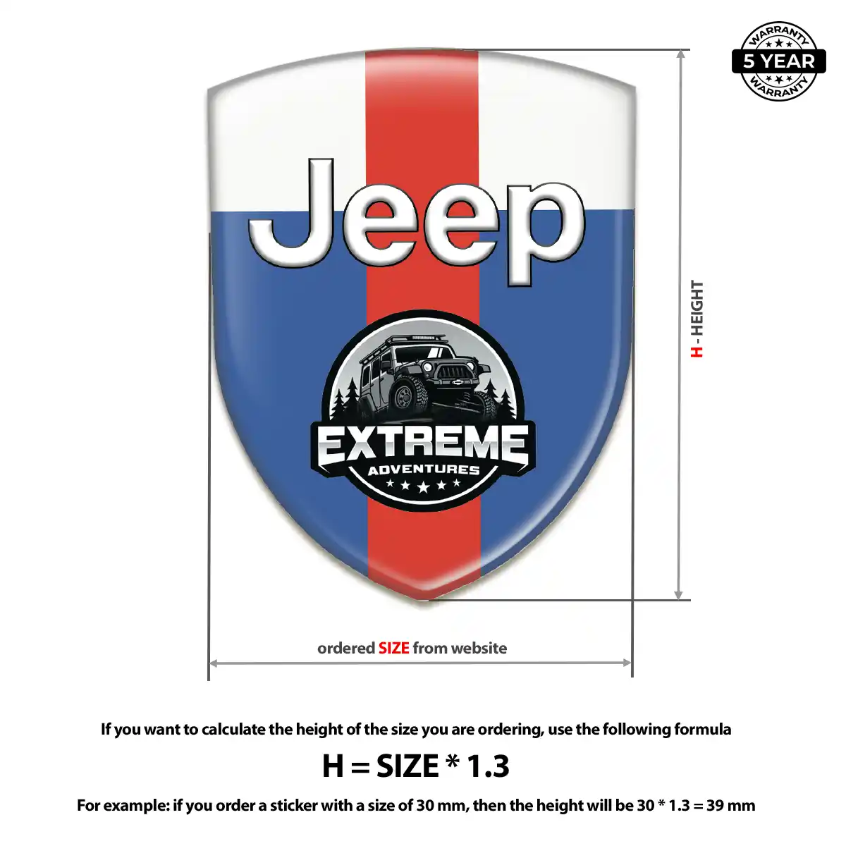 Jeep Emblem Crest Signature Grade