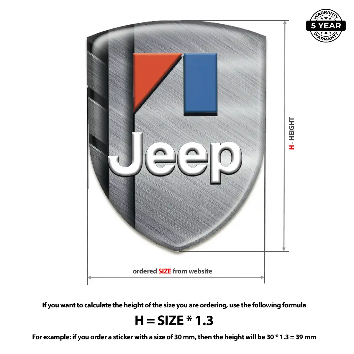 Jeep Emblem Crest Sleek Style