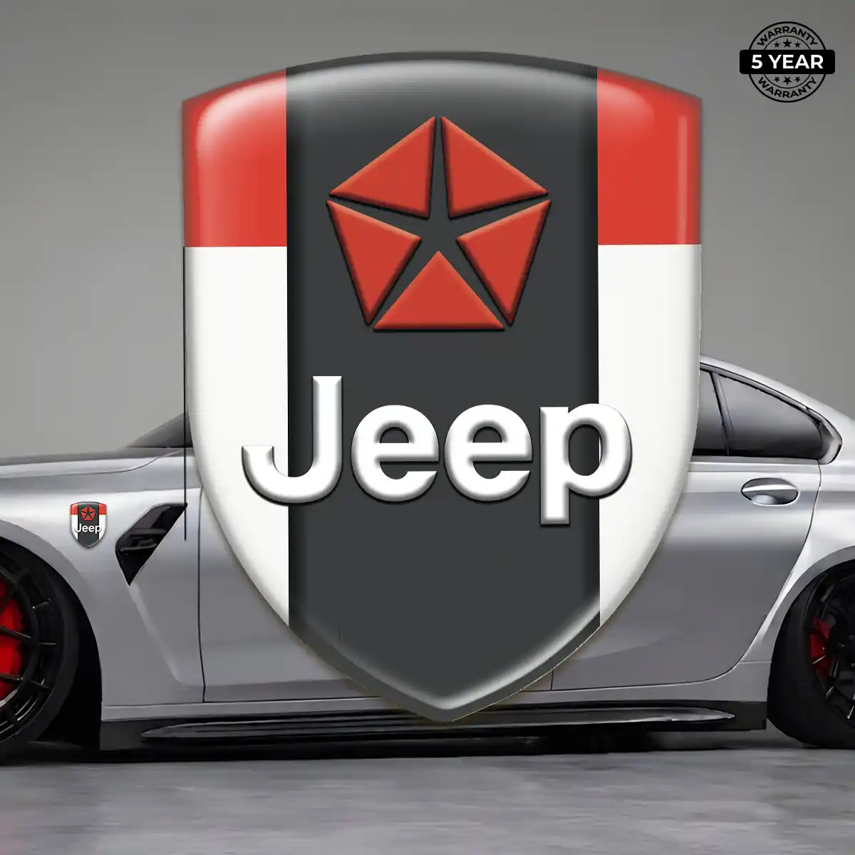 Jeep Emblem Domed Badge Cabin Style