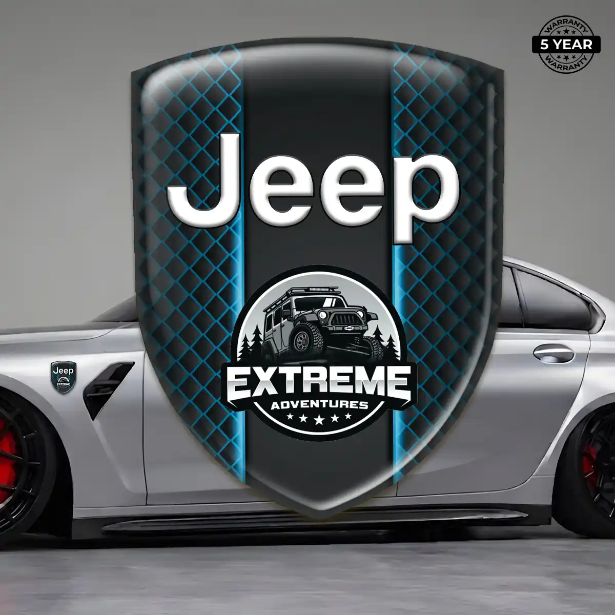Jeep Emblem Domed Badge Deluxe Edition