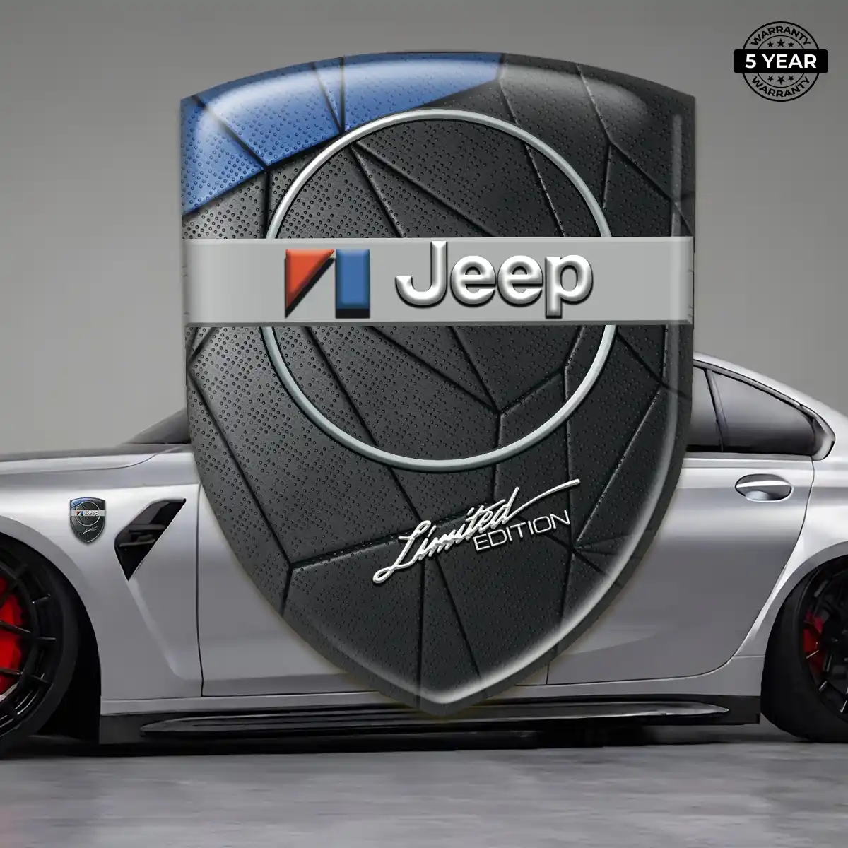 Jeep Emblem Domed Badge Interior Elegance