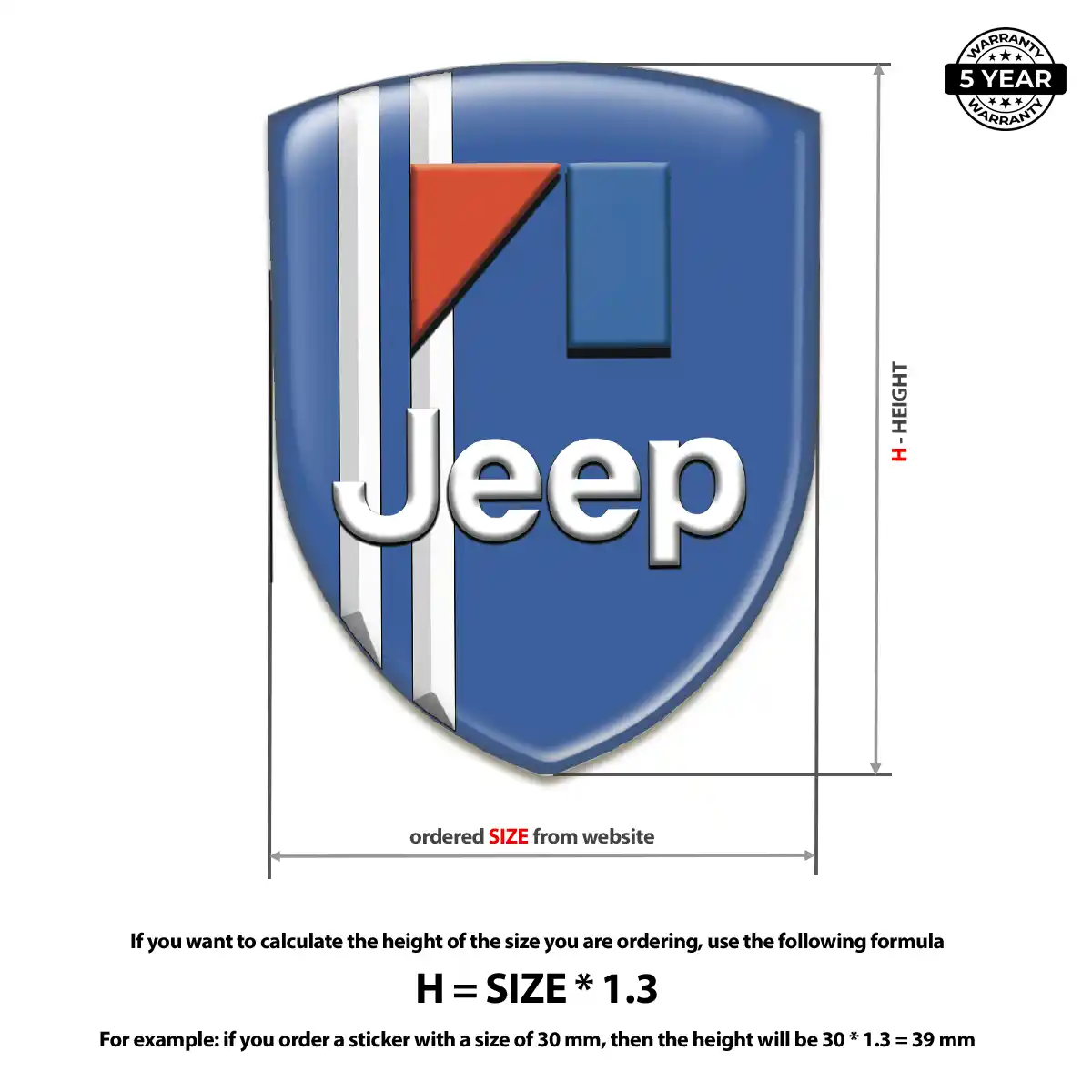 Jeep Emblem Domed Badge Refined Design