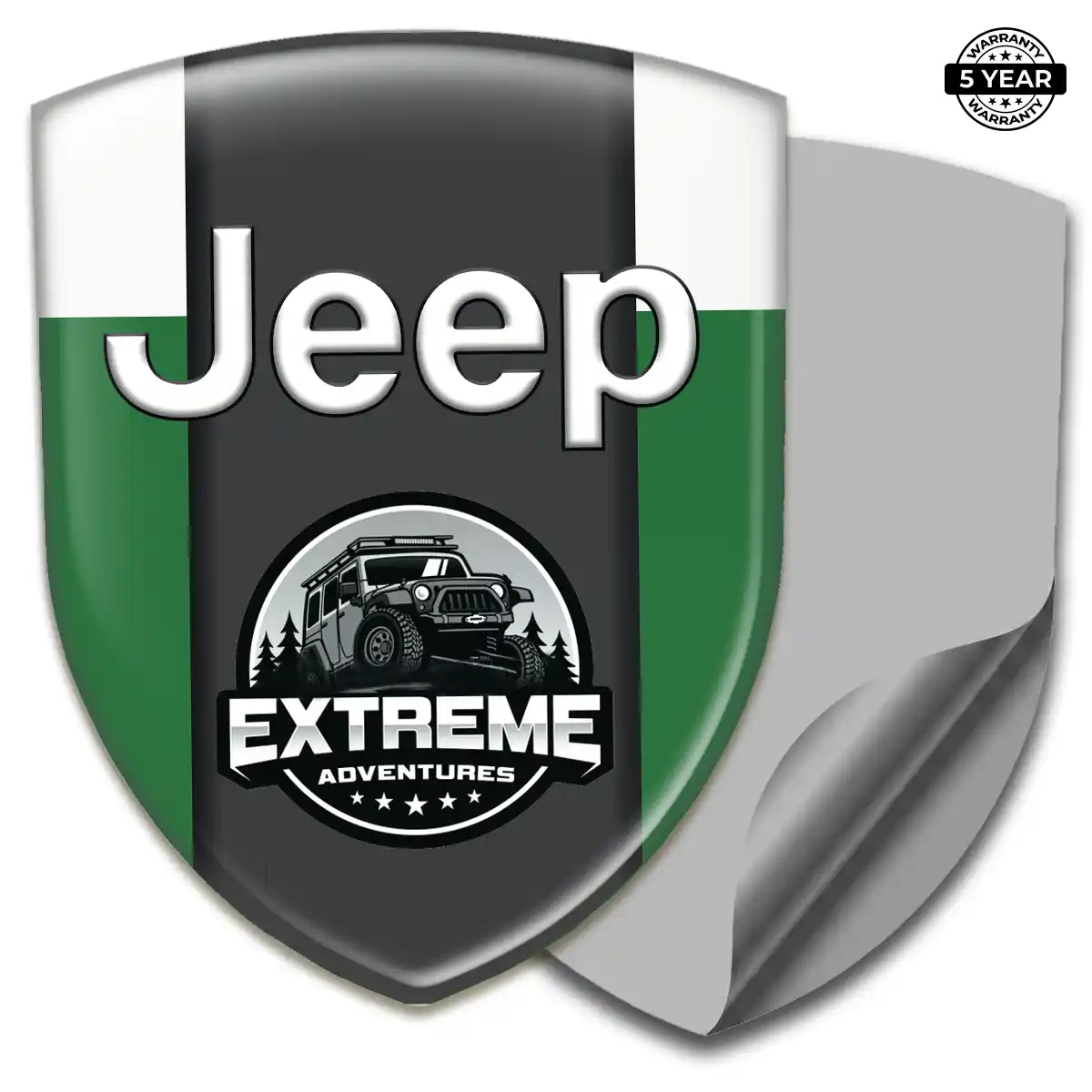 Jeep Emblem Domed Badge Resin Elite