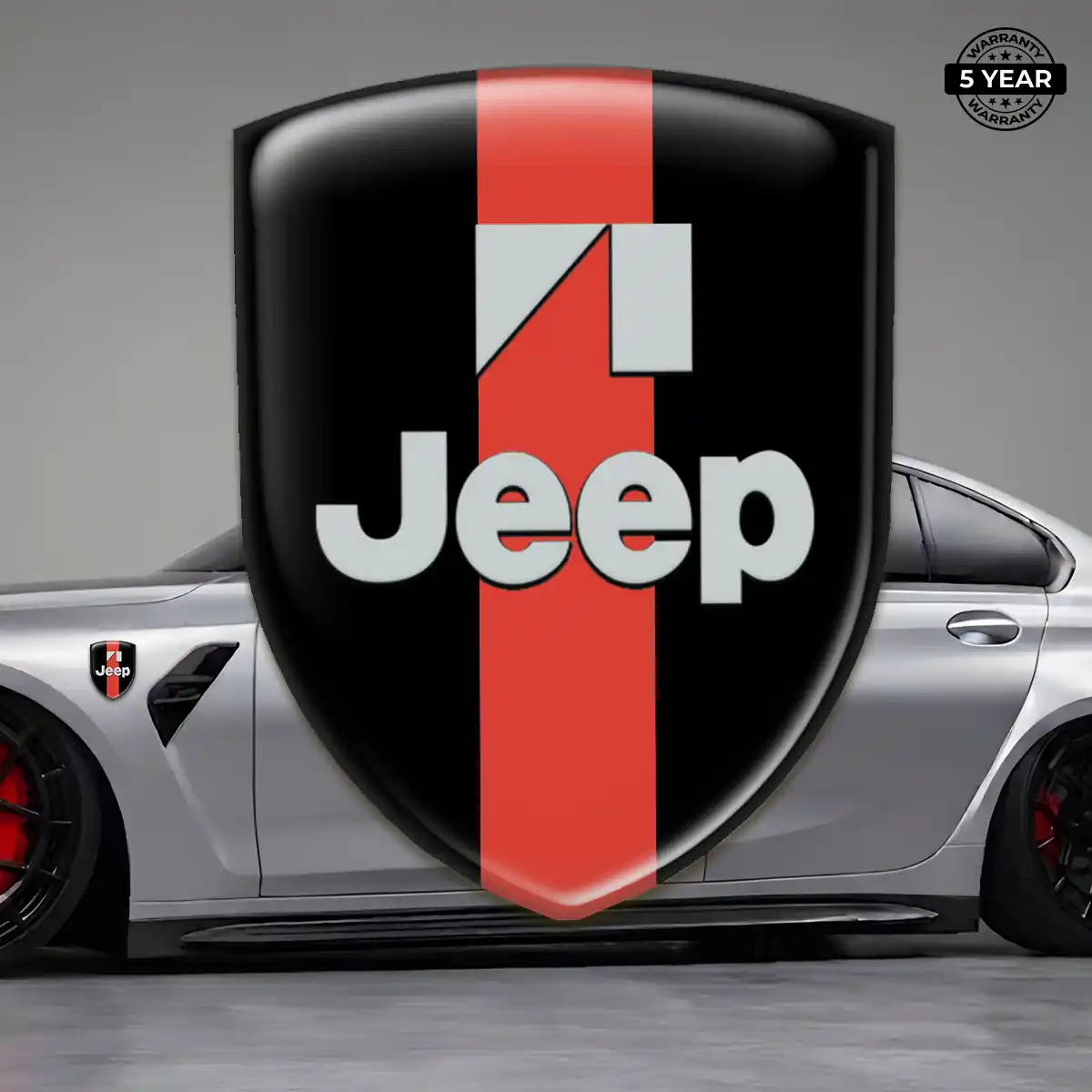 Jeep Emblem Domed Badge Signature Grade