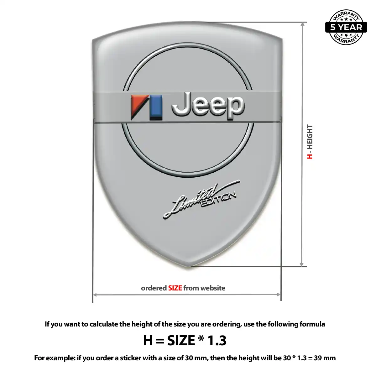 Jeep Emblem Elite Finish