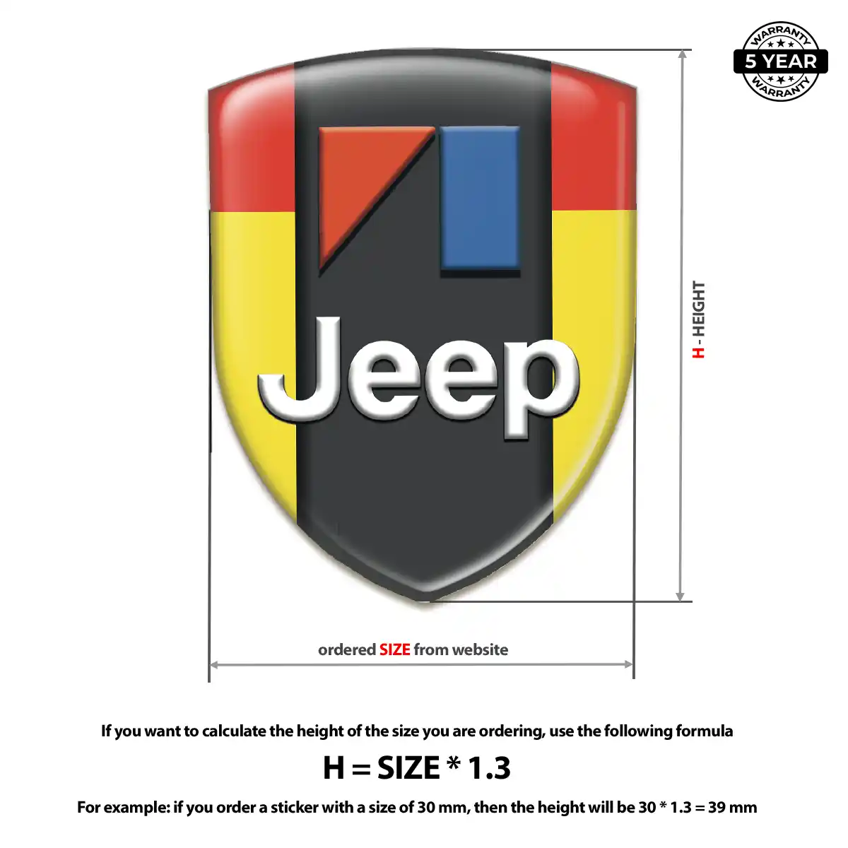 Jeep Emblem Logo Badge Cabin Style