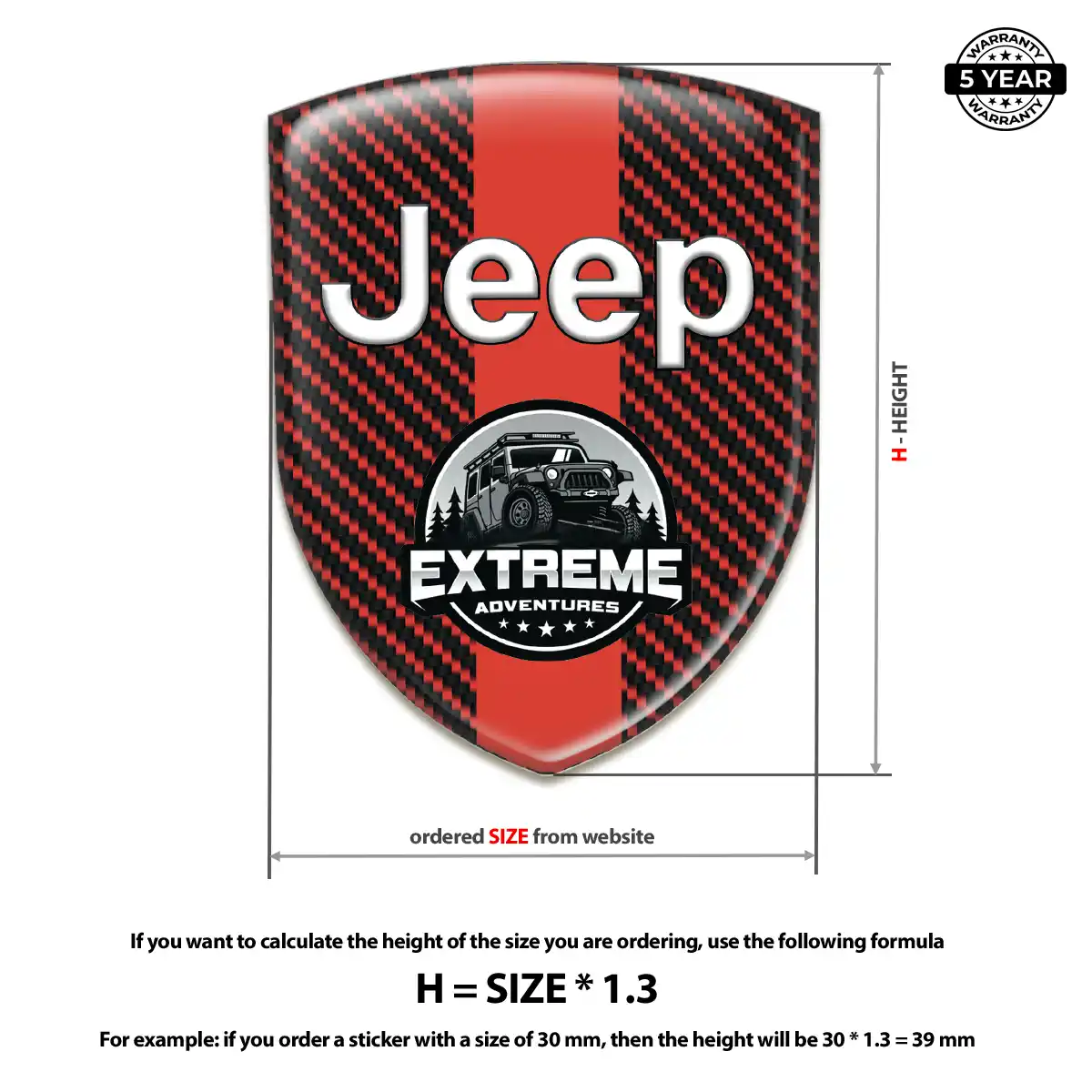 Jeep Emblem Logo Badge Deluxe Edition