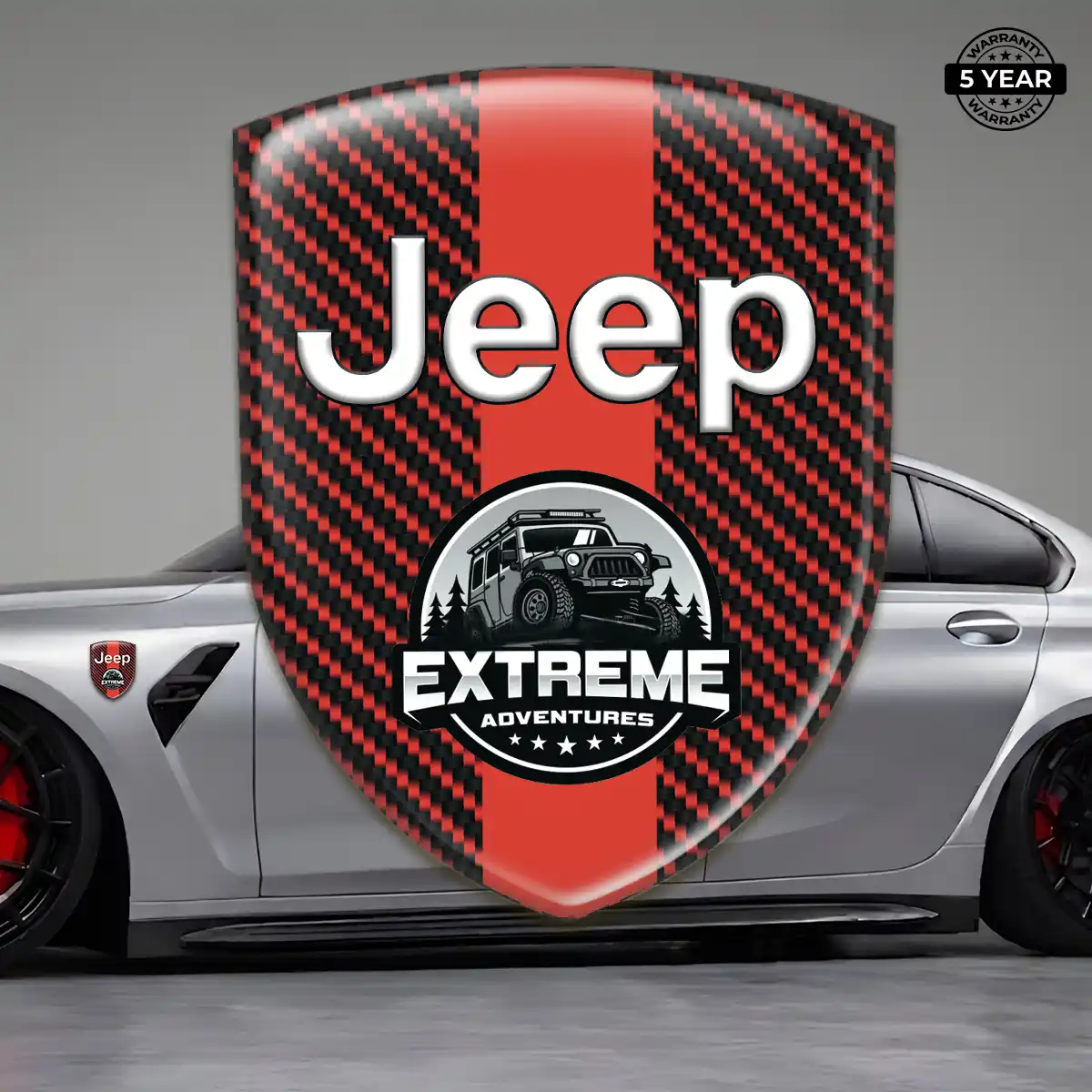 Jeep Emblem Logo Badge Deluxe Edition