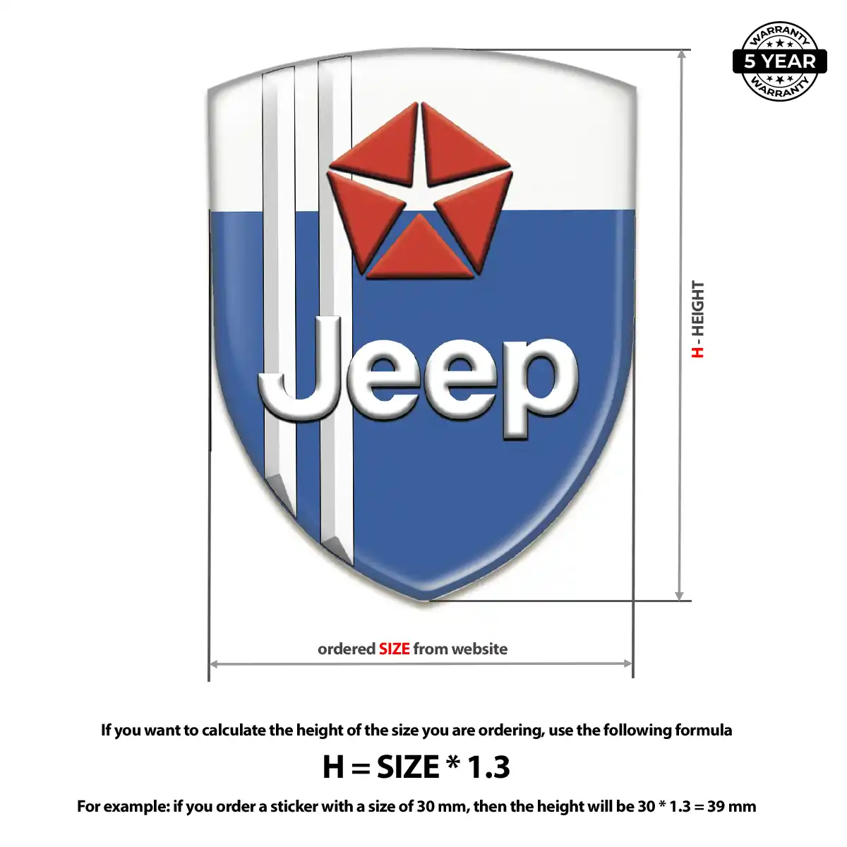 Jeep Emblem Logo Badge Elite Finish