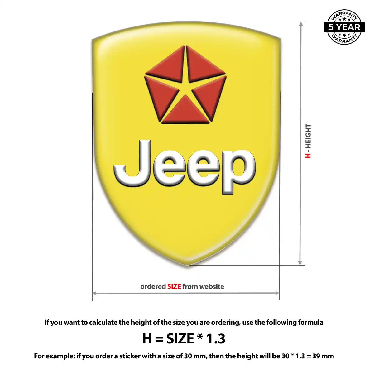 Jeep Emblem Logo Badge Exterior Luxe