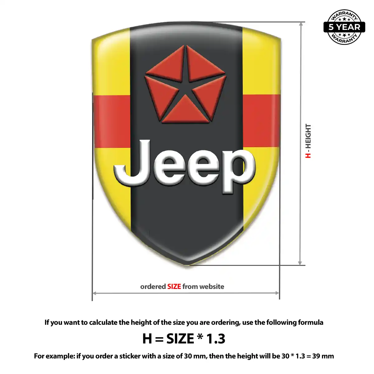 Jeep Emblem Logo Badge Interior Elegance