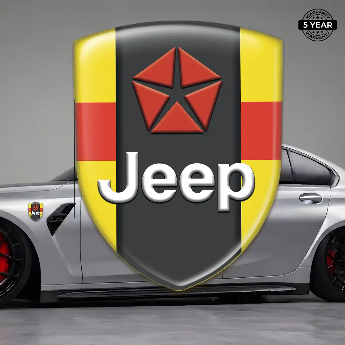 Jeep Emblem Logo Badge Interior Elegance
