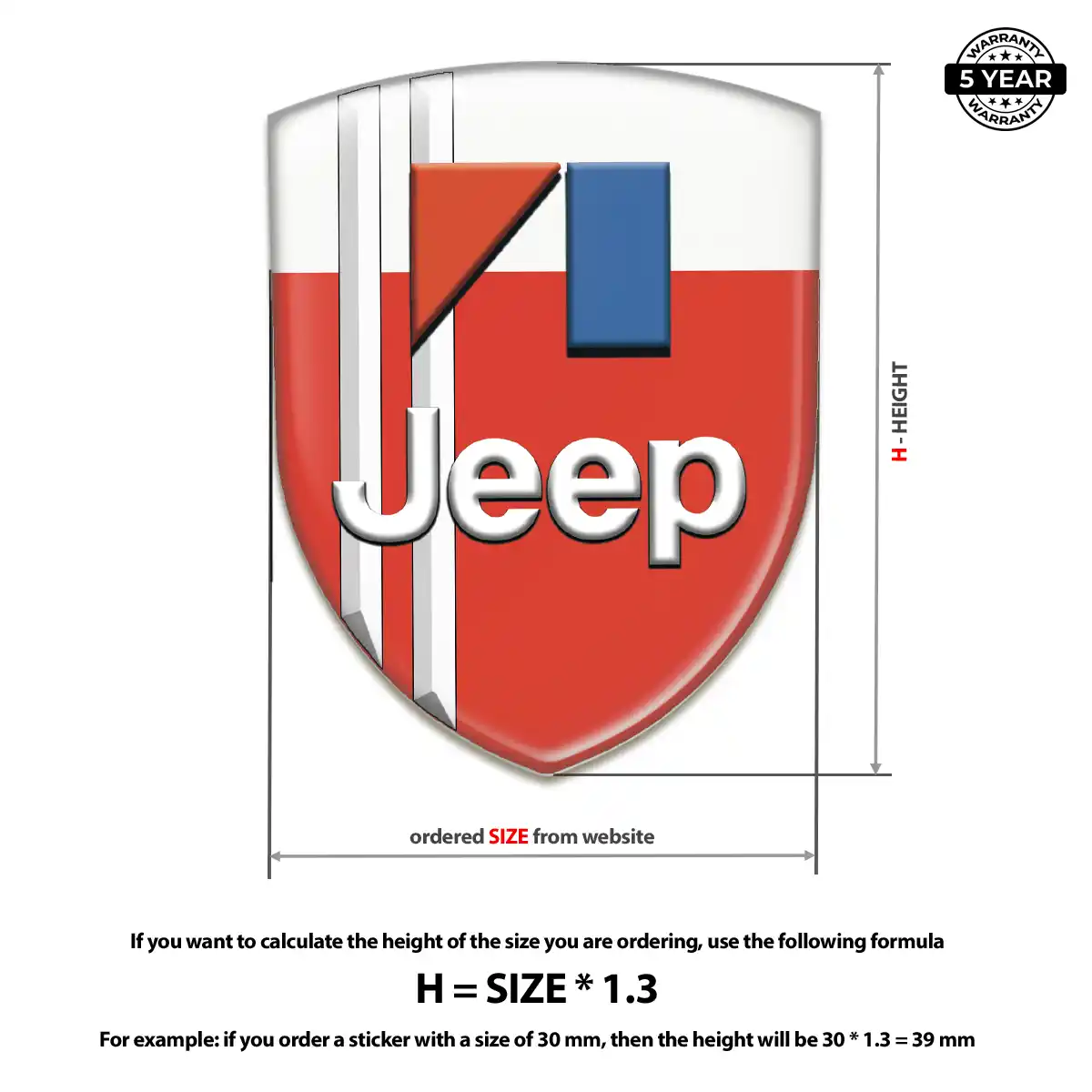 Jeep Emblem Logo Badge Opulent Line