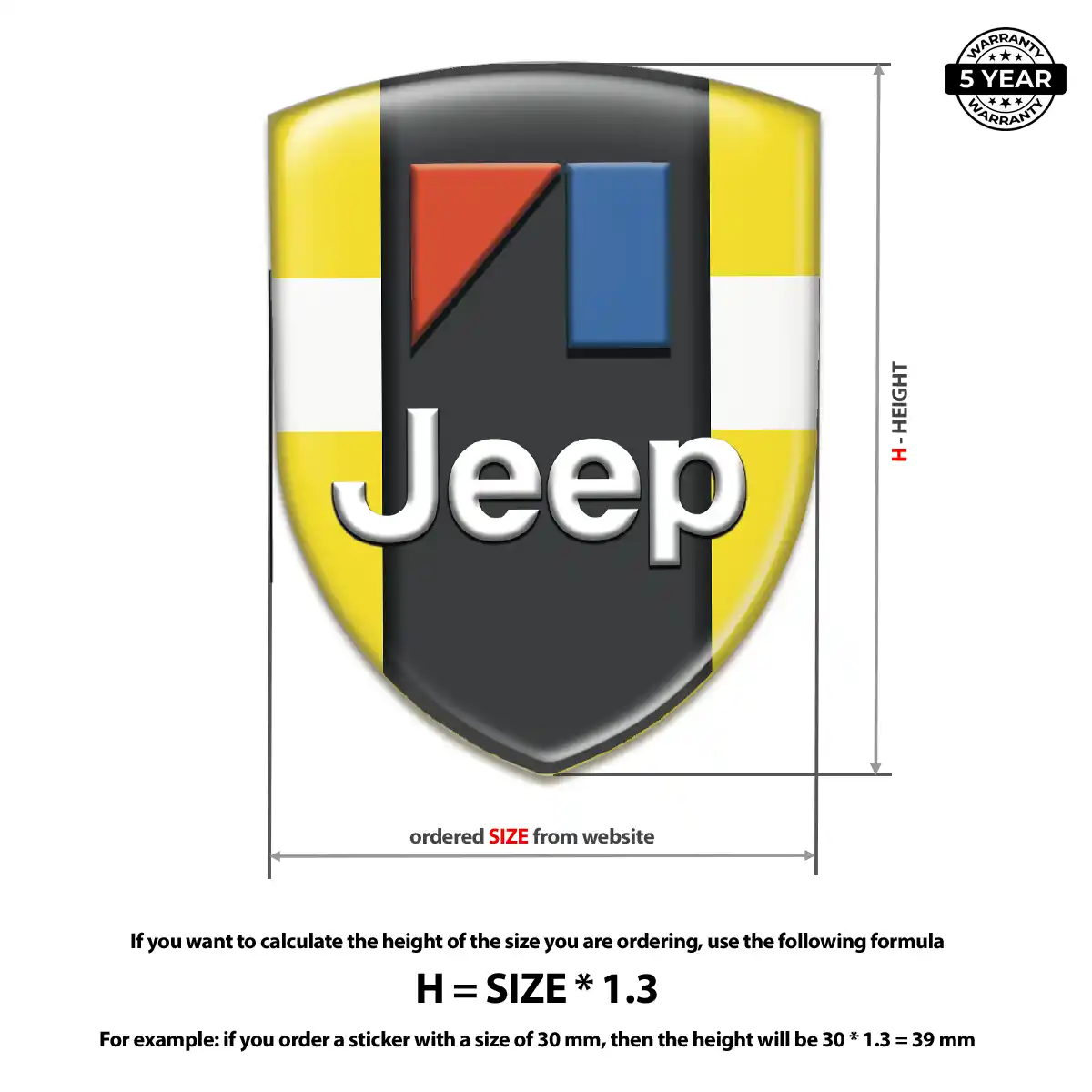 Jeep Emblem Logo Badge Outer Style