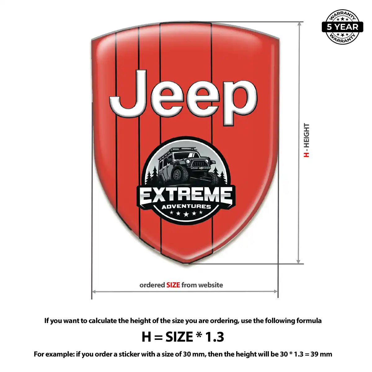 Jeep Emblem Logo Badge Prestige Line