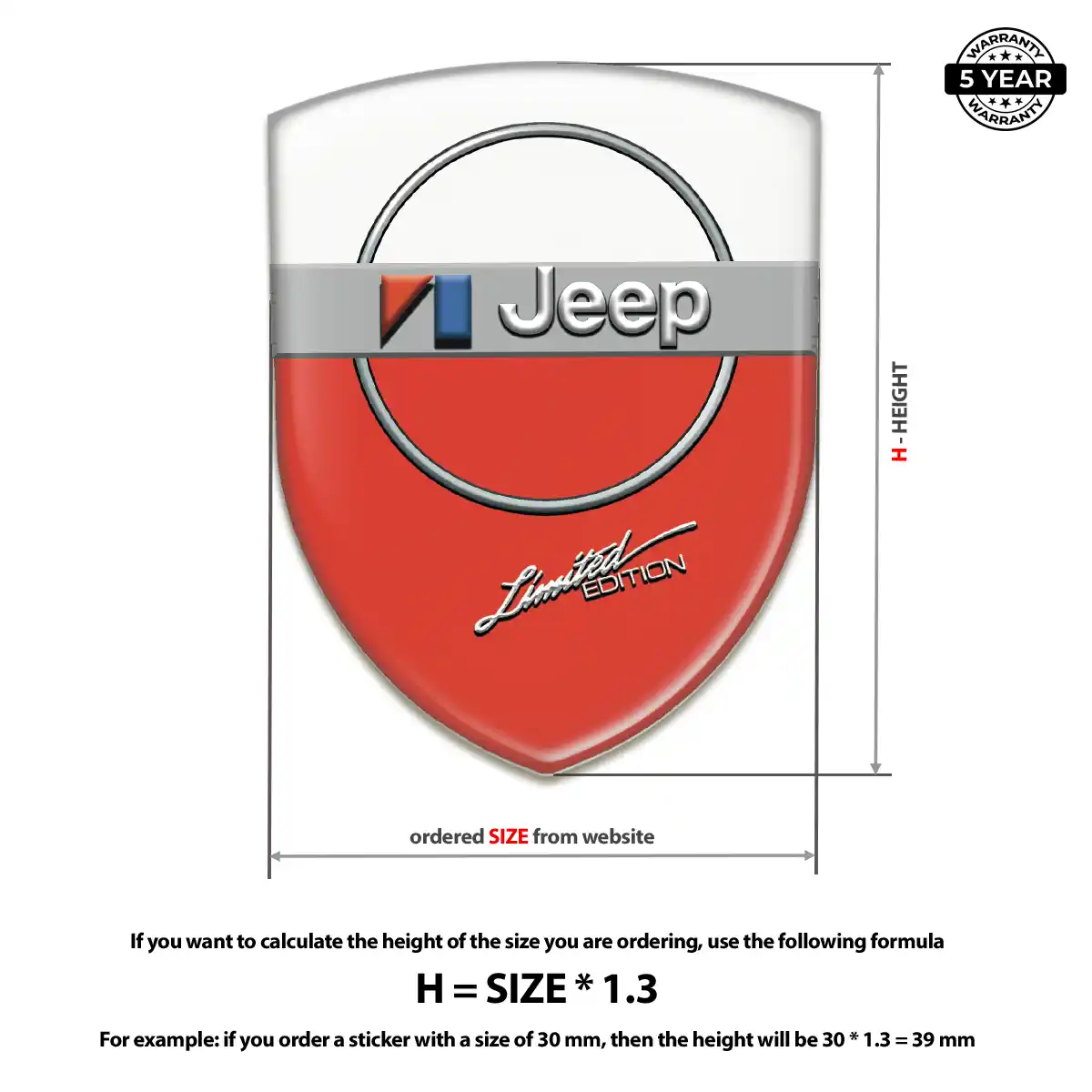 Jeep Emblem Logo Badge Refined Design