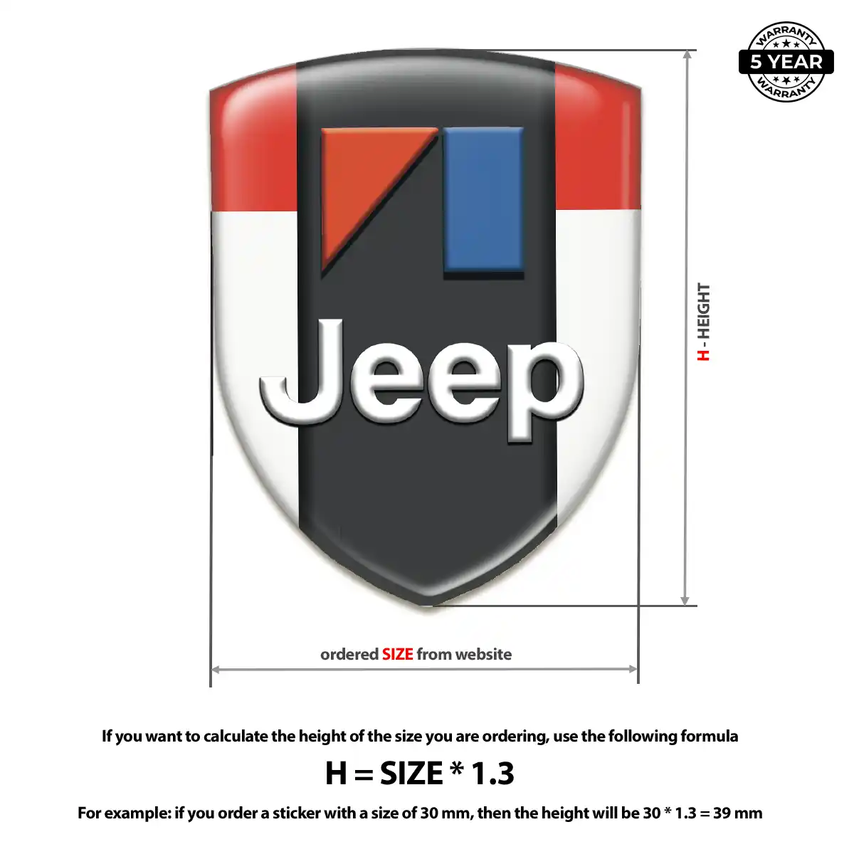 Jeep Emblem Logo Badge Resin Elite