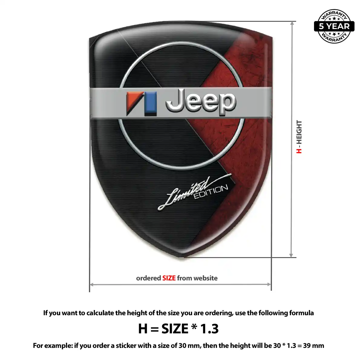 Jeep Emblem Logo Badge Signature Grade