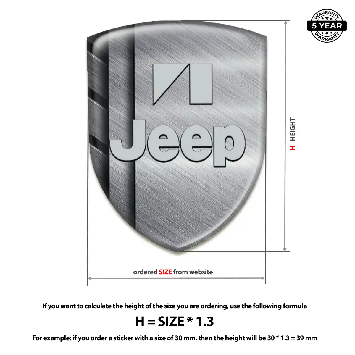 Jeep Emblem Logo Badge Superior Craft