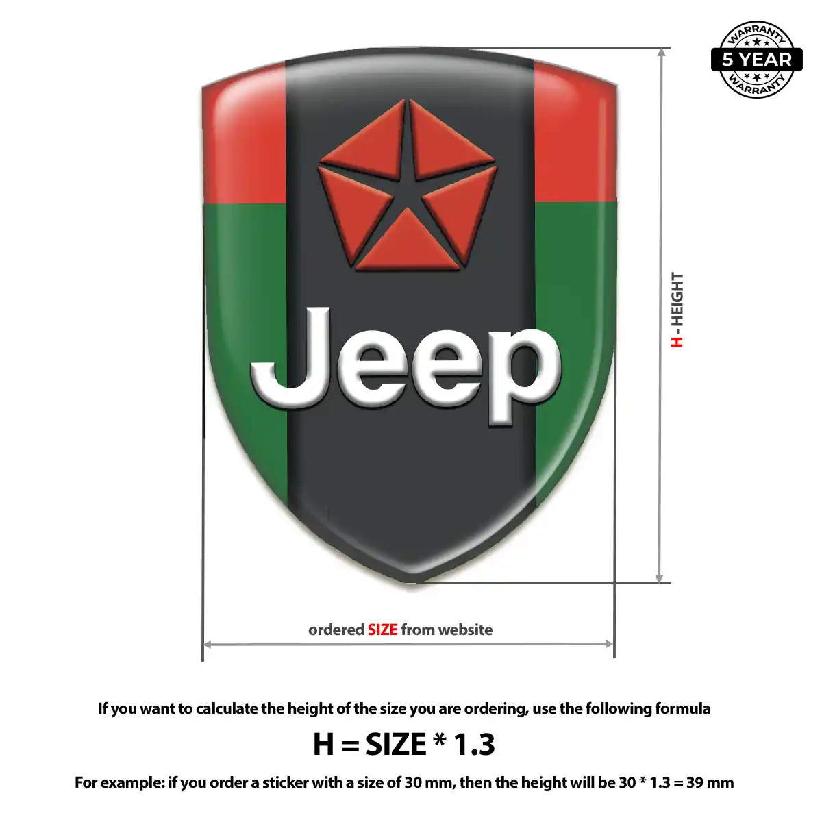 Jeep Emblem Logo Cabin Style